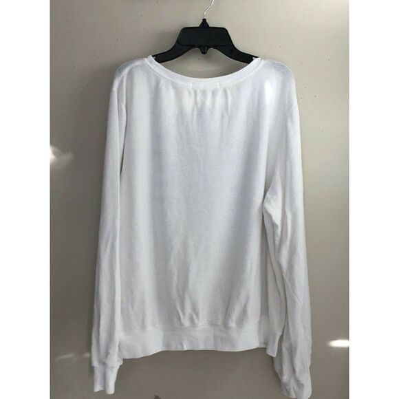 NEW WILDFOX Sz M LIES I TELL MYSELF WHITE JUST ONE MORE BBJ JUMPER - Picture 7 of 7